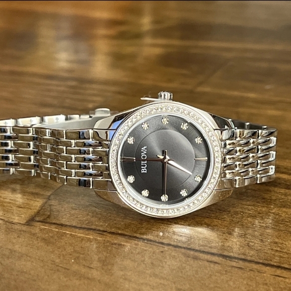 ***BRAND NEW*** Bulova Classic Crystal Stainless Steel Quartz Ladies Watch - Picture 11 of 12